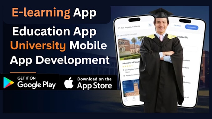 Gig Preview - Do educational app, university searching app, elearning app, language learning