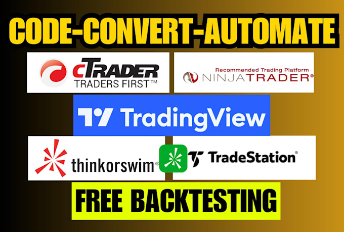 Gig Preview - Automate ninjatrader 7 8, ctrader, tradingview pine script, quantower strategy