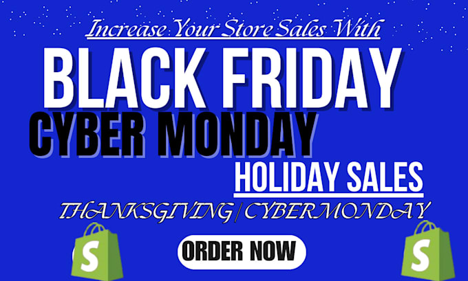 Gig Preview - Design black friday sales cyber monday ad banner, christmas, new year, birthday