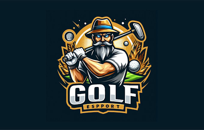 Gig Preview - Do golf cartoon character mascot logo with unique concepts