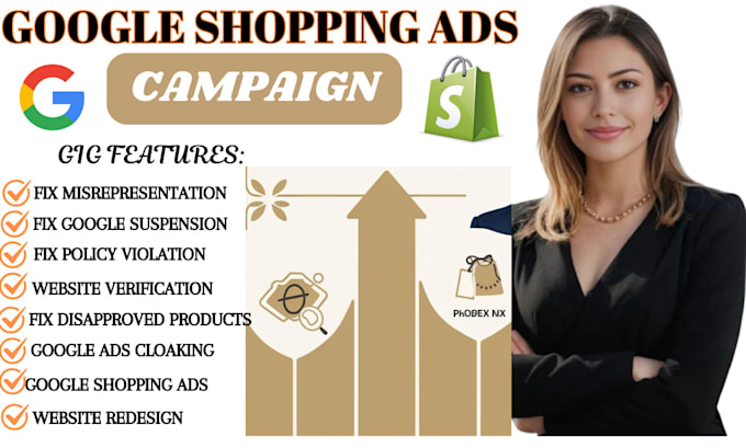 Bestseller - fix google merchant suspension, setup shopping ads campaign for shopify store