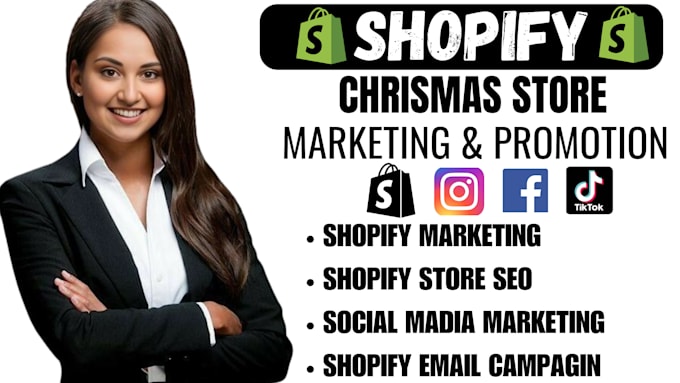 Gig Preview - Create christmas shopify store christmas dropshipping  shopify store design