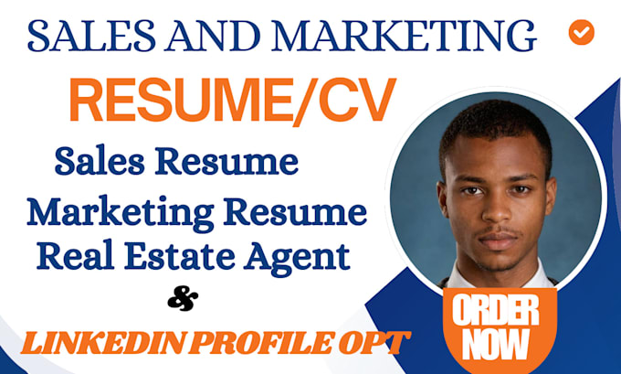 Gig Preview - Create sales resume, sales engineer, real estate agent and insurance sales cv