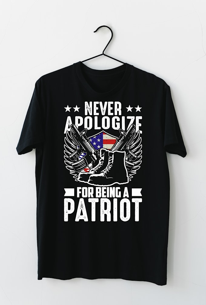 Gig Preview - Do custom USA veteran t shirt design