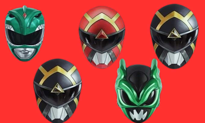 Gig Preview - Sculpt 3d cosplay mask power rangers 3d helmet 3d oni mask for 3d printing