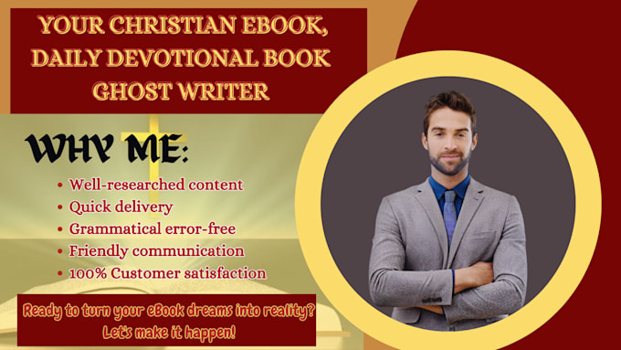 Gig Preview - Be your christian ebook, daily devotional book ghost writer