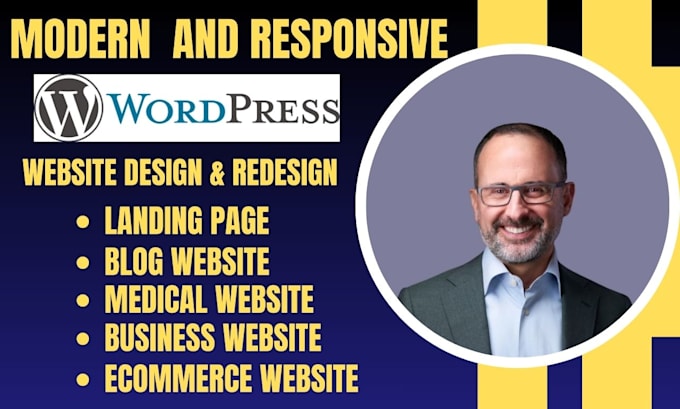 Gig Preview - Build wordpress, wordpress design, wordpress redesign and website development