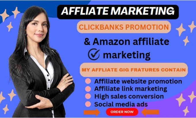 Gig Preview - Do click bank affiliate marketing sales funnel shopify marketing, amazon website