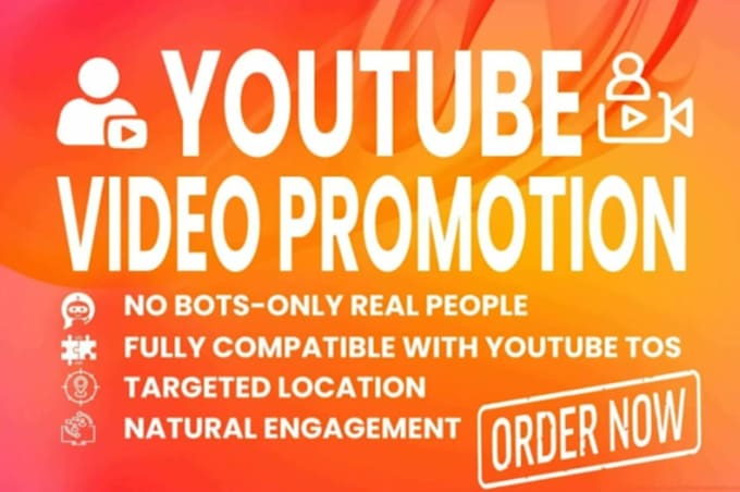 Gig Preview - Superfast organic youtube video promotion USA channel promotion