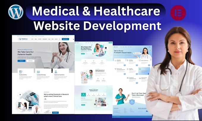 Gig Preview - Design a stunning SEO friendly medical website for healthcare profession