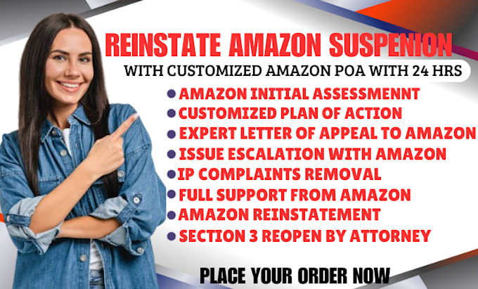 Gig Preview - Write a customized amazon appeal letter plan of action account reinstatement