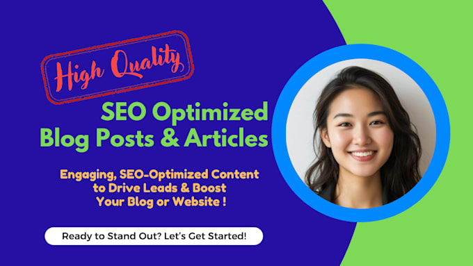 Gig Preview - Write high quality SEO blog posts and articles that convert