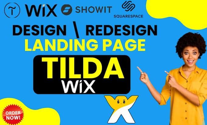 Gig Preview - Design, redesign, or develop stunning tilda, showit, squarespace, wix website