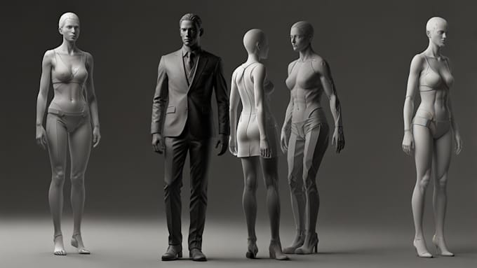 Bestseller - do 3d character models for 3d printing, 3d figurine, action figure toy model stl