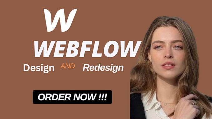 Gig Preview - Design, redesign, or develop webflow website, webflow expert