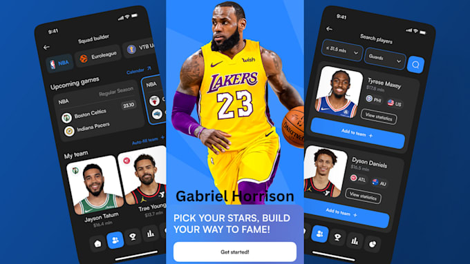 Gig Preview - Develop fantasy live score, fantasy sport app, fantasy football