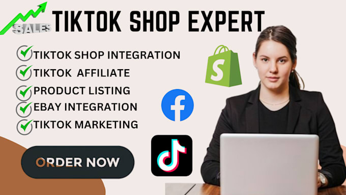 Gig Preview - Setup facebook shop, instagram shop, tiktok shop, and complete shopify marketing