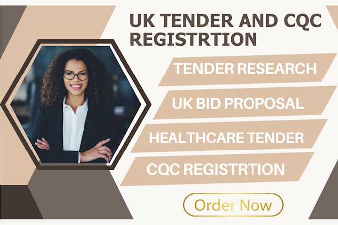 Gig Preview - Do cqc registrtion win cleaning, healthcare, construction, uk bid tender