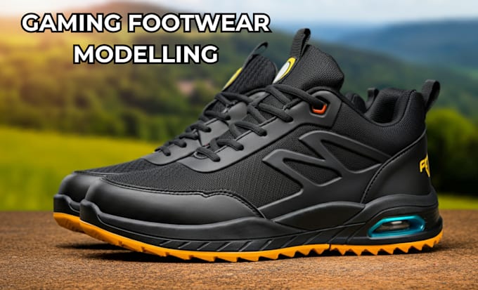 Gig Preview - Do footwear model, gaming footwear design 3d sneaker rendering 3d shoe