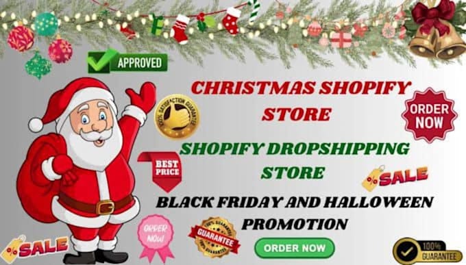 Gig Preview - Design, redesign christmas store and christmas shopify store