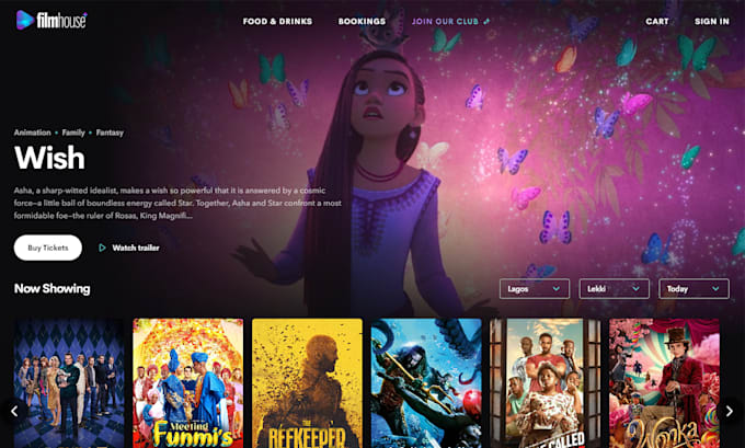 Bestseller - create a cinema website with streaming platform