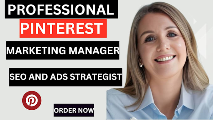 Gig Preview - Be your pinterest account manager, SEO and ads strategist