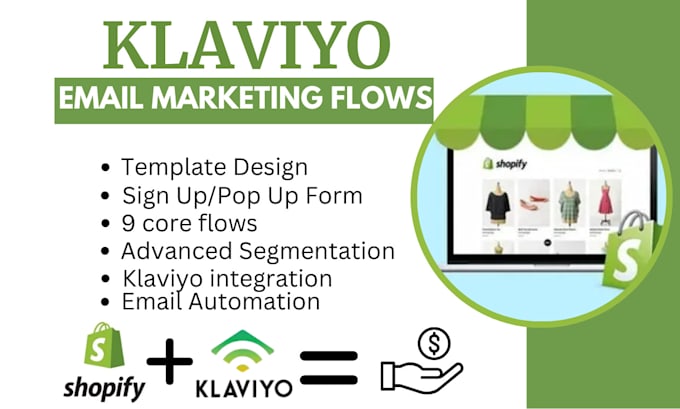 Gig Preview - Klaviyo email marketing flows, sales funnel for your marketing flows email flows