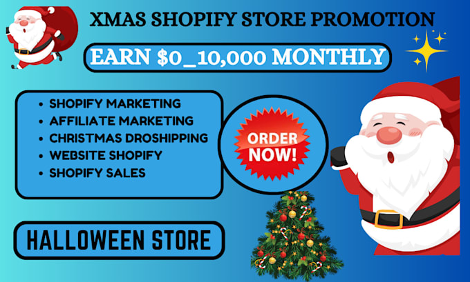 Gig Preview - Boost shopify sales christmas dropshipping website shopify