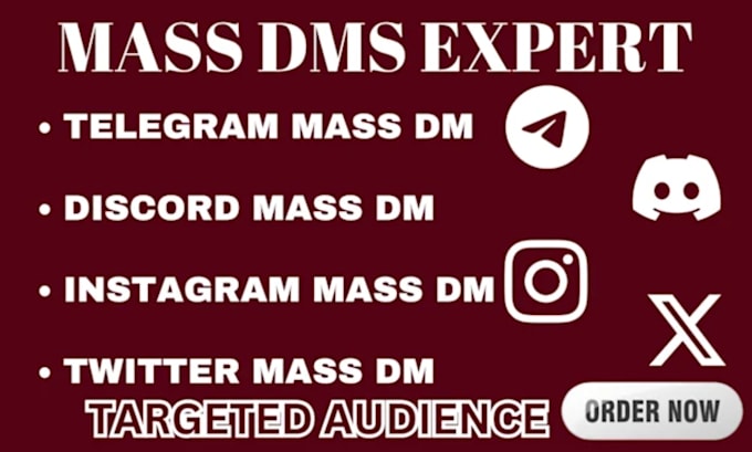 Gig Preview - Do discord mass dm, telegram mass dm, discord mass dm, telegram mass dm