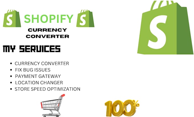 Gig Preview - Setup shopify currency converter geolocation changer