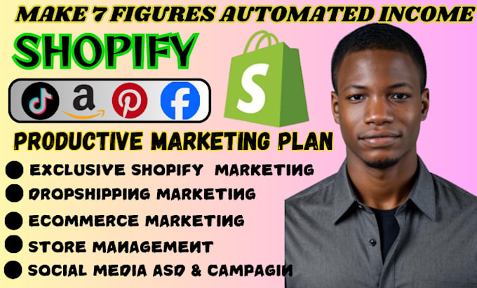 Gig Preview - Boost shopify sales, esty promotion ecommerce dropshipping marketing