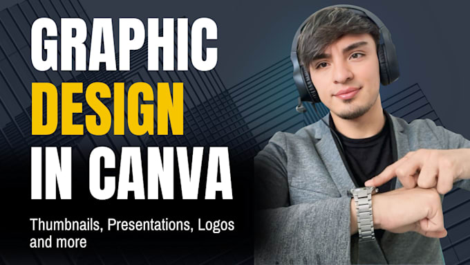 Gig Preview - Be your canva graphic designer