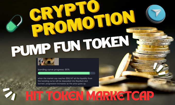 Gig Preview - Do pump fun promotion for solana, crypto telegram project to reach 69k marketcap