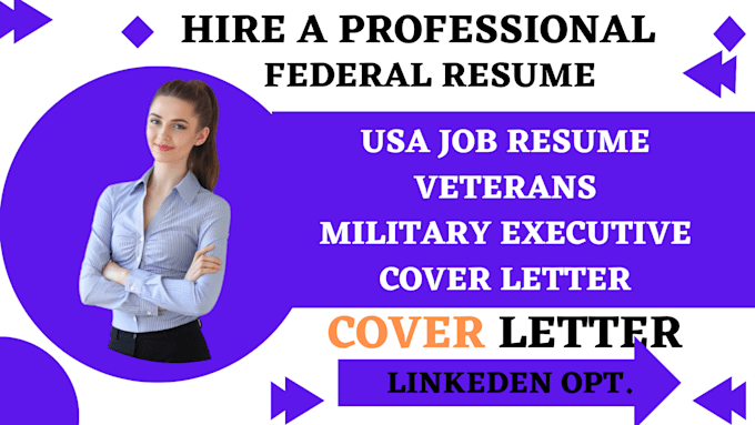 Gig Preview - Professional ats federal resume writing service executive federal resume writing