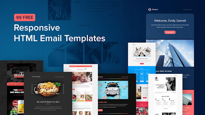 Gig Preview - Create email template, responsive HTML email template