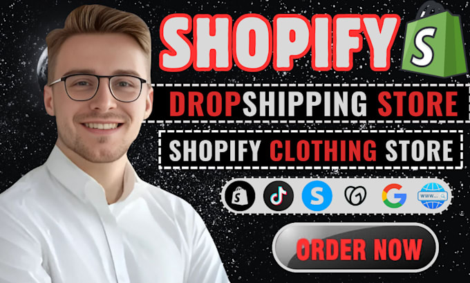 Bestseller - setup responsive shopify dropshipping store, shopify clothing store design