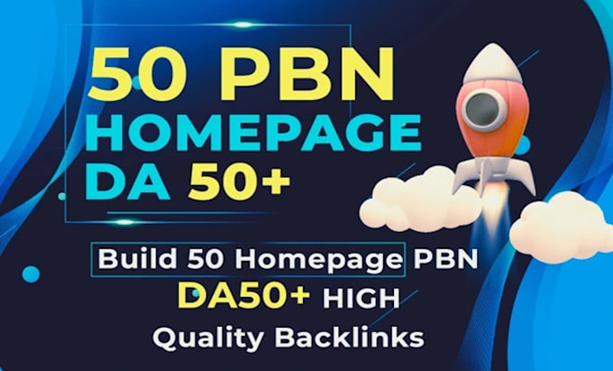 Gig Preview - Build 50 homepage link da 50 high quality backlinks