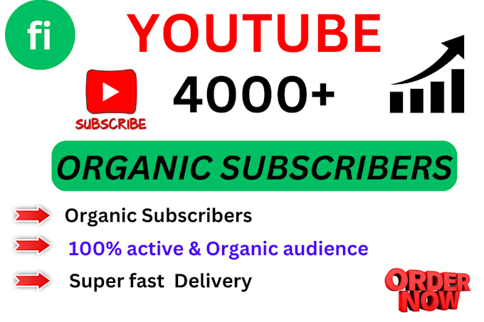 Gig Preview - Add 1k subscriber in your youtube channel organically fast