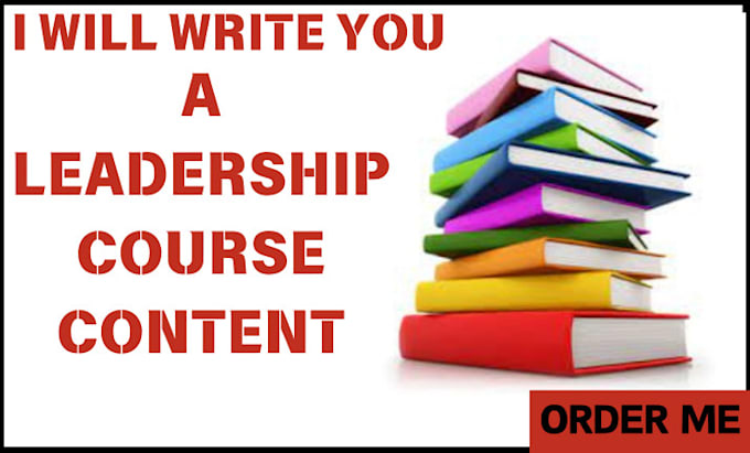 Gig Preview - Craft expert leadership course content that inspires