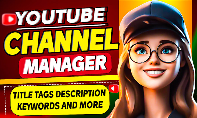 Gig Preview - Be your certified youtube manager and SEO expert