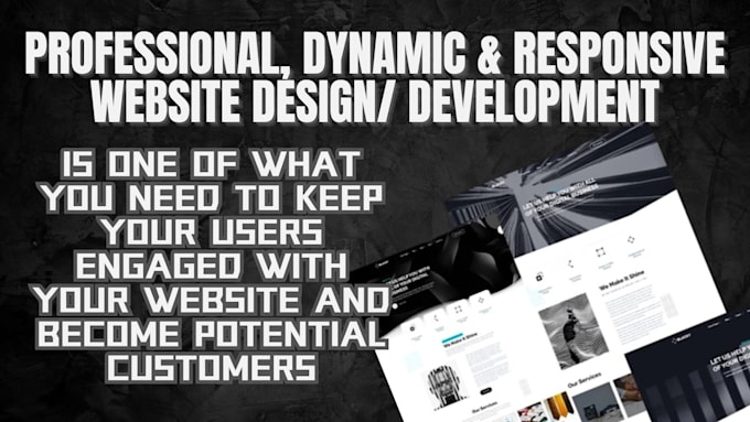 Gig Preview - Do a professional web design, redesign on any web development platform