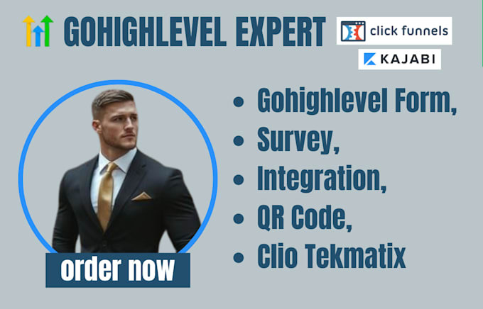 Gig Preview - Create gohighlevel form, survey, integration, qr code, clio tekmatix workflows