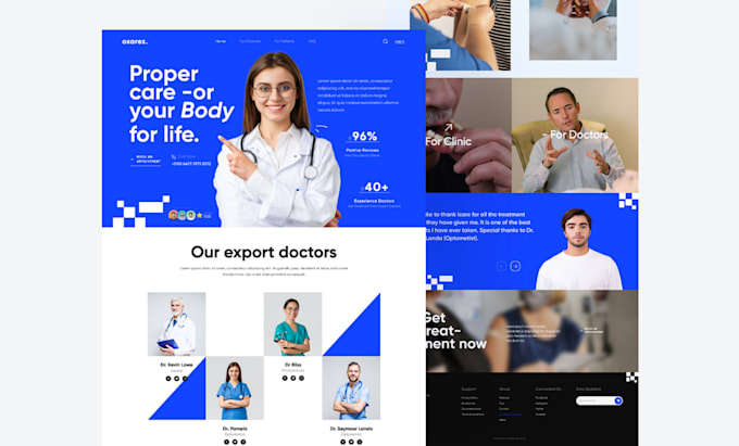 Gig Preview - Build wordpress website for doctor dental medical healthcare homecare services