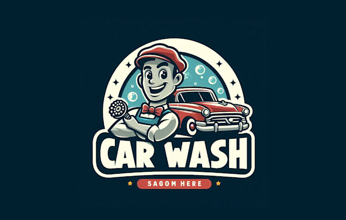 Gig Preview - Design a creative car wash vintage logo with unique concepts