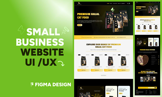 Gig Preview - Design a minimalist and intuitive website UI UX for small businesses