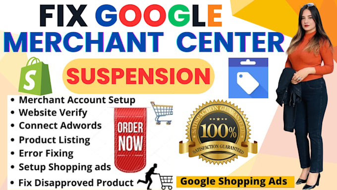 Bestseller - fix google merchant center suspension, shopping ads setup, gmc misrepresentation