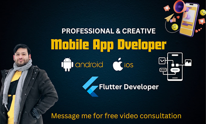 Gig Preview - Do android ios mobile app, flutter app development