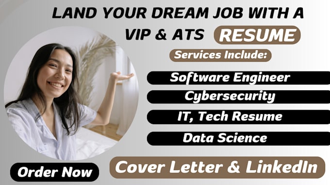 Bestseller - write top notch ats software engineering data science cybersecurity tech resume