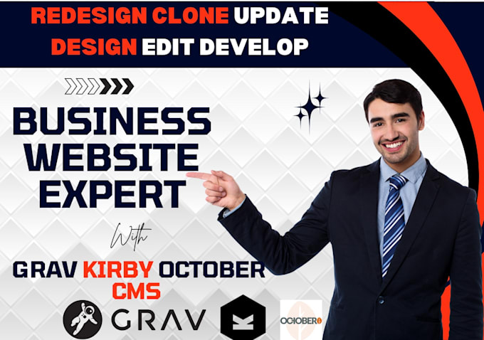 Gig Preview - Customize october,laravel, PHP,grav cms,kirby business website,grav landing page