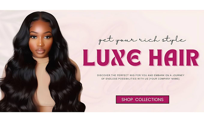 Gig Preview - Create hair extension shopify website beauty hair extension website